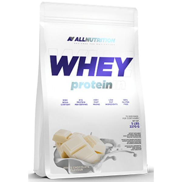 Сывороточный протеин концентрат AllNutrition Whey Protein (2,2 кг) алл нутришн White-Chocolate,  мл, AllNutrition. Сывороточный концентрат. Набор массы Восстановление Антикатаболические свойства 