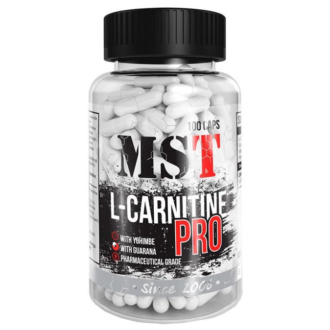 Жиросжигатель MST L-Carnitine PRO, 90 капсул,  мл, MST Nutrition. Жиросжигатель. Снижение веса Сжигание жира 