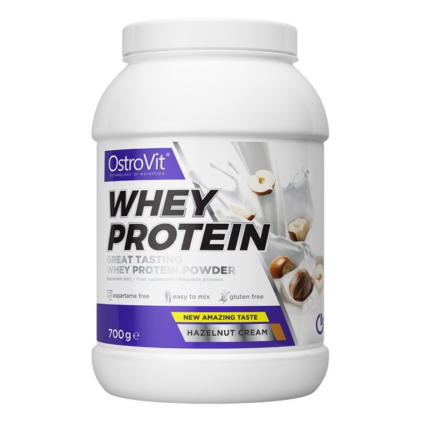 Протеин OstroVit Whey Protein, 700 грамм Ореховый крем,  ml, OstroVit. Protein. Mass Gain recovery Anti-catabolic properties 