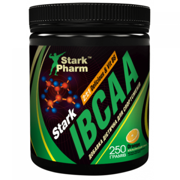 Stark Pharm БЦАА Stark Pharm Stark IBCAA 2-1-1/Vit B6 (250 г) Orange старк фарм, ,