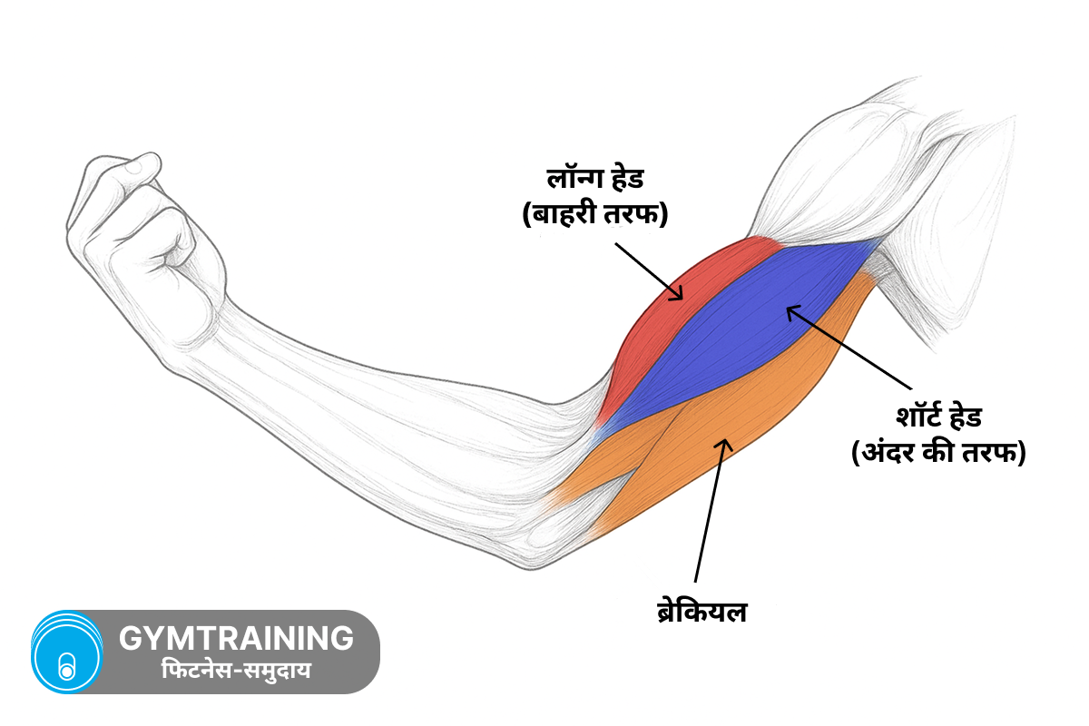 बाइसेप्स की एनाटॉमी