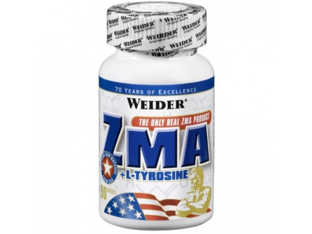 ZMA + L-Tyrosine, 90 шт, Weider. ZMA (Цинк, Магний и B6),ZMA. Поддержание здоровья Повышение тестостерона 