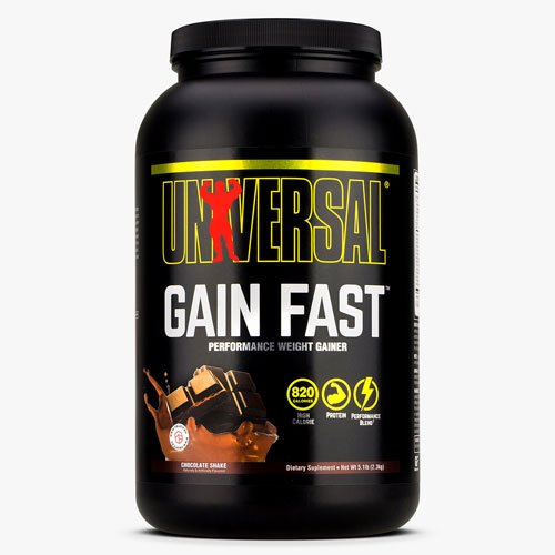 Universal Nutrition Gain Fast 2.3 кг Клубника,  ml, Universal Nutrition. Gainer. Mass Gain Energy & Endurance recovery 