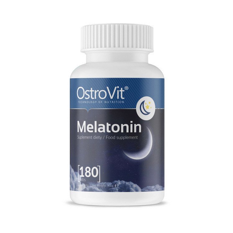 Мелатонин OstroVit Melatonin (180 таб) островит,  мл, OstroVit. Мелатонин. Улучшение сна Восстановление Укрепление иммунитета Поддержание здоровья 