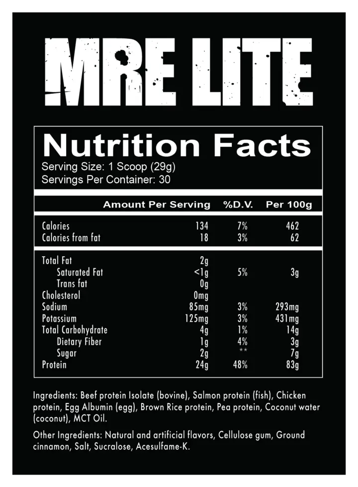 RedCon1  MRE LITE 870g / 30 servings,  мл, RedCon1. Протеин