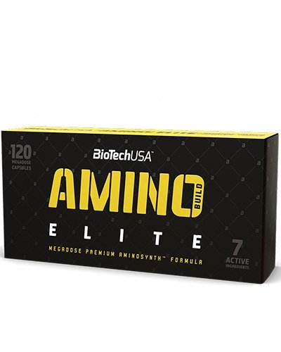 Amino Build Elite, 120 шт, BioTech. Глютамин. Набор массы Восстановление Антикатаболические свойства 