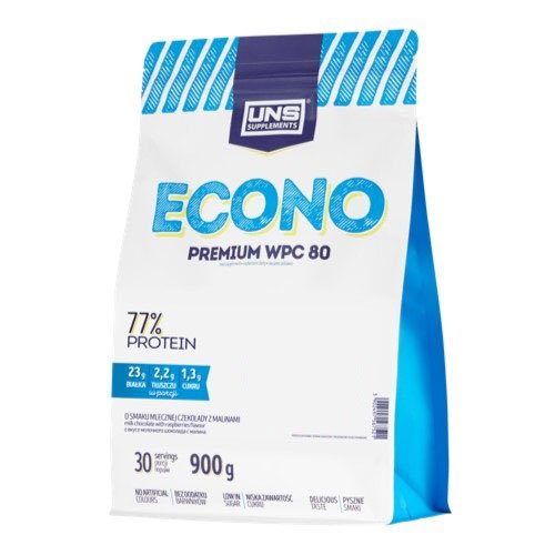 UNS ECONO Premium 900 г Малина,  ml, UNS. Whey Concentrate. Mass Gain स्वास्थ्य लाभ Anti-catabolic properties 