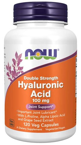 NOW Hyaluronic Acid Double Strength 100 mg 120 капс Без вкуса,  ml, Now. Hyaluronic Acid. General Health 