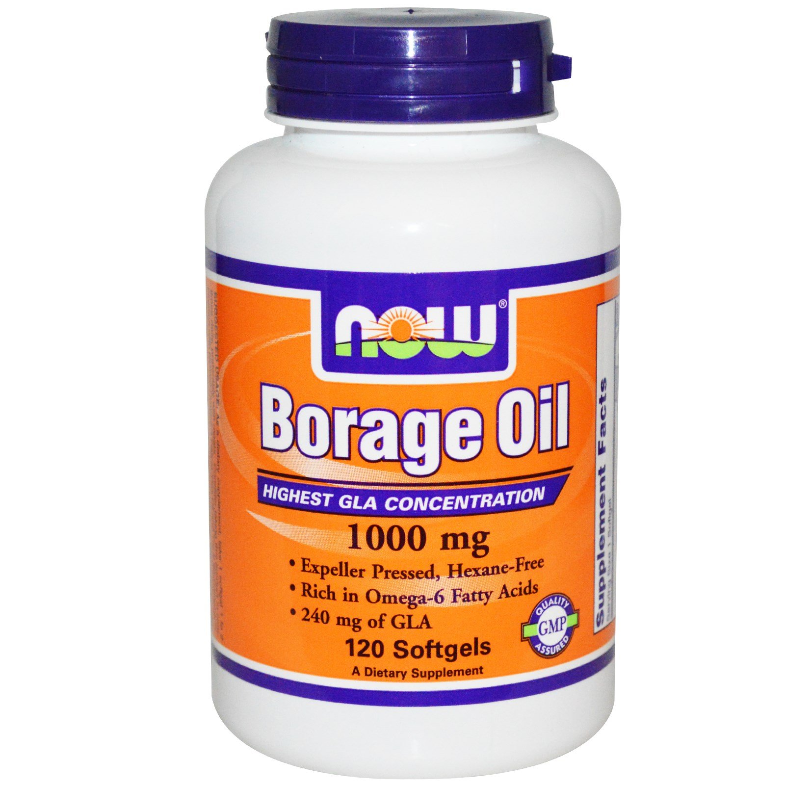 Borage Oil, 120 pcs, Now. Omega 6. General Health 