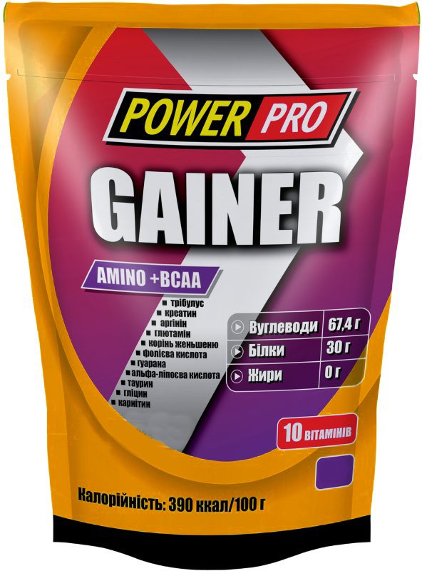 Гейнер Power Pro Gainer, 2 кг Ирландский крем,  ml, Power Pro. Gainer. Mass Gain Energy & Endurance recovery 