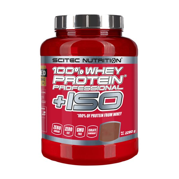 Протеин Scitec 100% Whey Protein Professional + ISO, 2.28 кг Шоколад,  ml, Saputo. Protein. Mass Gain recovery Anti-catabolic properties 