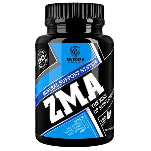 Витамины и минералы Swedish ZMA, 120 капсул,  ml, Swedish Supplements. ZMA (zinc, magnesio y B6). General Health Testosterone enhancement 