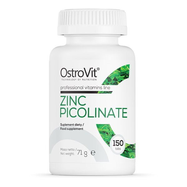 Витамины и минералы OstroVit Zinc Picolinate, 150 таблеток,  ml, OstroVit. Vitamins and minerals. General Health Immunity enhancement 