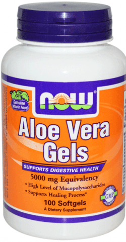 Aloe Vera Gels, 100 piezas, Now. Suplementos especiales. 