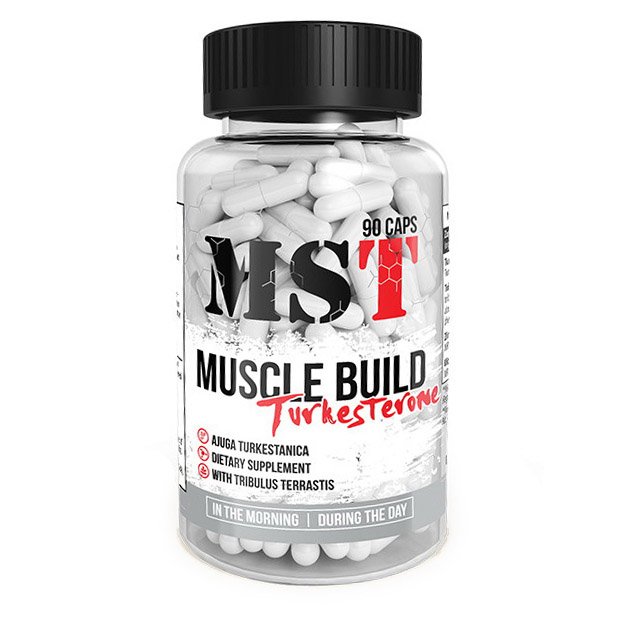 Стимулятор тестостерона MST Muscle Build Turkesterone, 90 капсул,  мл, MST Nutrition. Бустер тестостерона. Поддержание здоровья Повышение либидо Aнаболические свойства Повышение тестостерона 