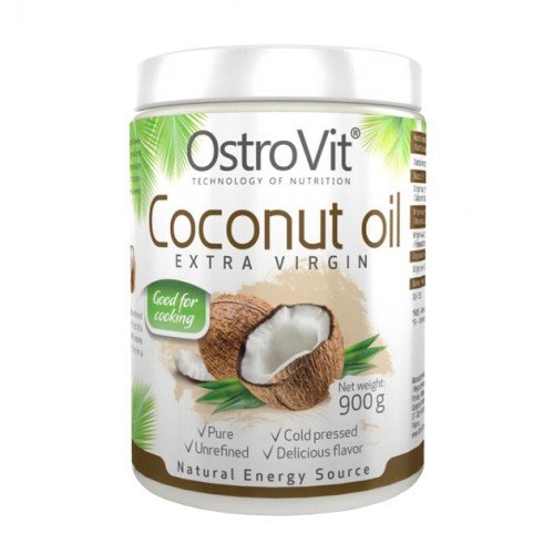 Ostrovit Coconut Oil Extra Virgin нерафінована кокосова олія 900g,  мл, OstroVit. Заменитель питания. 