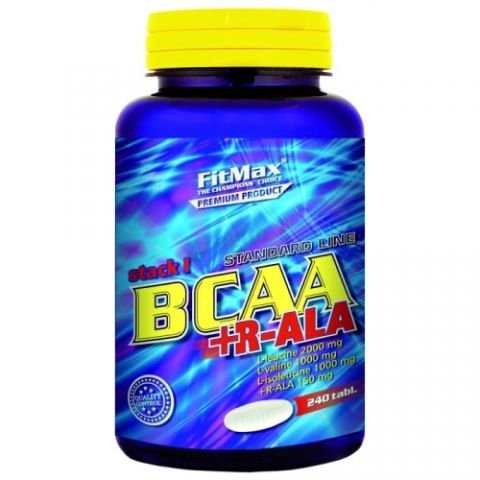 BCAA+R-ALA, 240 шт, FitMax. BCAA. Снижение веса Восстановление Антикатаболические свойства Сухая мышечная масса 
