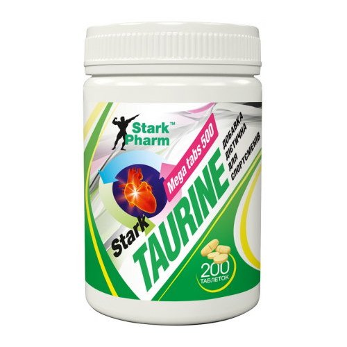 Аминокислота Stark Pharm Stark Taurine, 200 таблеток,  ml, Stark Pharm. Amino Acids. 