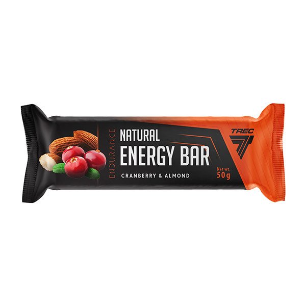 Батончик Trec Nutrition Natural Energy Bar, 50 грамм Клюква-миндаль,  ml, Trec Nutrition. Bares. 