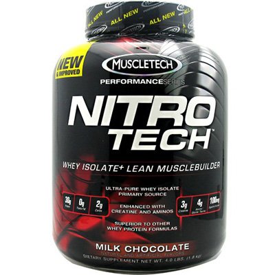 MuscleTech NITRO-TECH 1.8 кг Ваниль,  мл, MuscleTech. Сывороточный протеин. Восстановление Антикатаболические свойства Сухая мышечная масса 