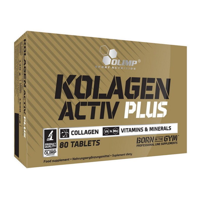 Для суставов и связок Olimp Kolagen Activ Plus Sport Edition, 80 таблеток,  мл, Olimp Labs. Хондропротекторы. Поддержание здоровья Укрепление суставов и связок 