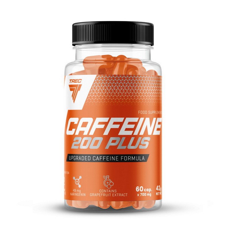 Кофеин Trec Nutrition Caffeine 200 Plus 60 капсул,  мл, Trec Nutrition. Кофеин. Энергия и выносливость Увеличение силы 