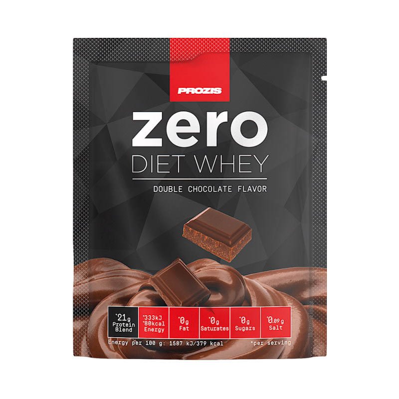 Протеин Prozis Zero Diet Whey, 21 грамм Двойной шоколад,  мл, Prozis. Протеин. Набор массы Восстановление Антикатаболические свойства 