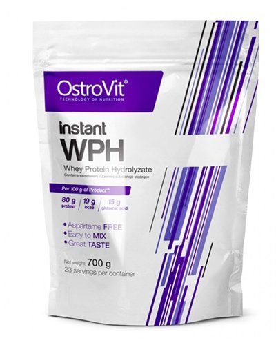 Instant WPH, 700 g, OstroVit. Whey hydrolyzate. Lean muscle mass Weight Loss recovery Anti-catabolic properties 