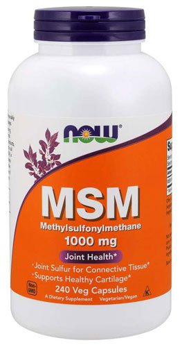 NOW MSM 1000 mg Veg Capsules 240 капс Без вкуса,  ml, Now. Glucosamine Chondroitin. General Health Ligament and Joint strengthening 