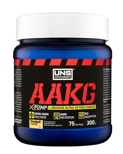 AAKG X-Pump, 300 г, UNS. Аргинин. Восстановление Укрепление иммунитета Пампинг мышц Антиоксидантные свойства Снижение холестерина Донатор оксида азота 