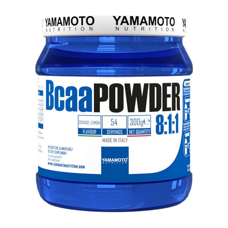 БЦАА Yamamoto nutrition Bcaa Powder 8:1:1 (300 г) ямамото orange-lemon,  мл, Yamamoto Nutrition. BCAA. Снижение веса Восстановление Антикатаболические свойства Сухая мышечная масса 