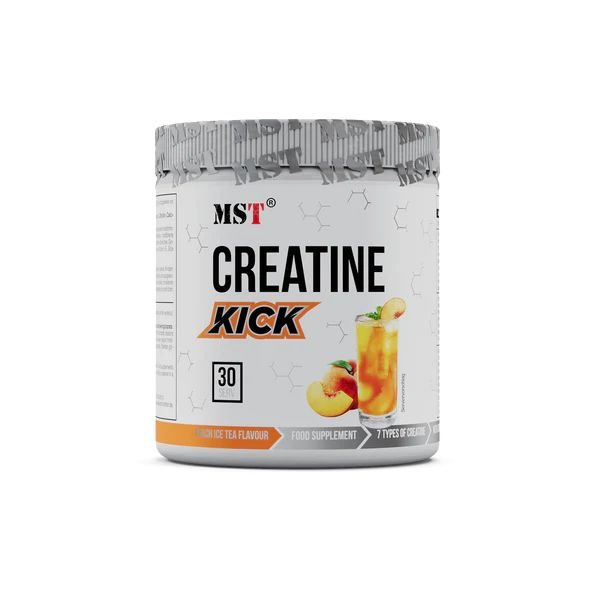 Креатин MST Creatine Kick, 300 грамм Персиковый чай,  мл, MST Nutrition. Креатин. Набор массы Энергия и выносливость Увеличение силы 