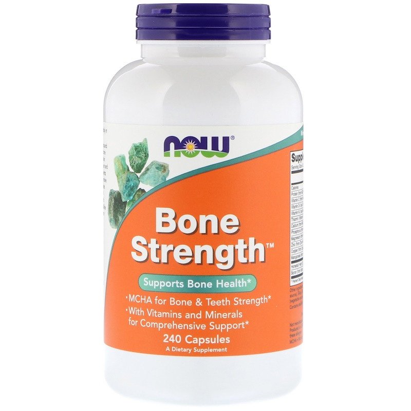 NOW Bone Strength - 120 кап,  мл, Now. Витамины и минералы. Поддержание здоровья Укрепление иммунитета 