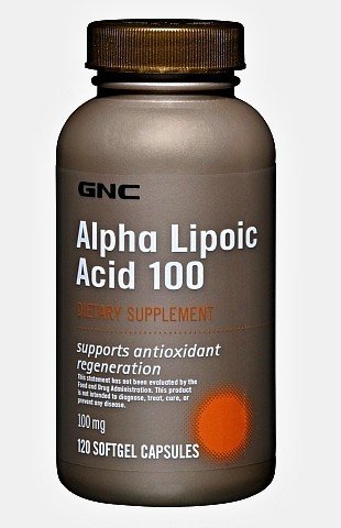 Alpha Lipoic Acid 100, 120 piezas, GNC. Alpha Lipoic Acid. General Health Glucose metabolism regulation Lipid metabolism regulation 