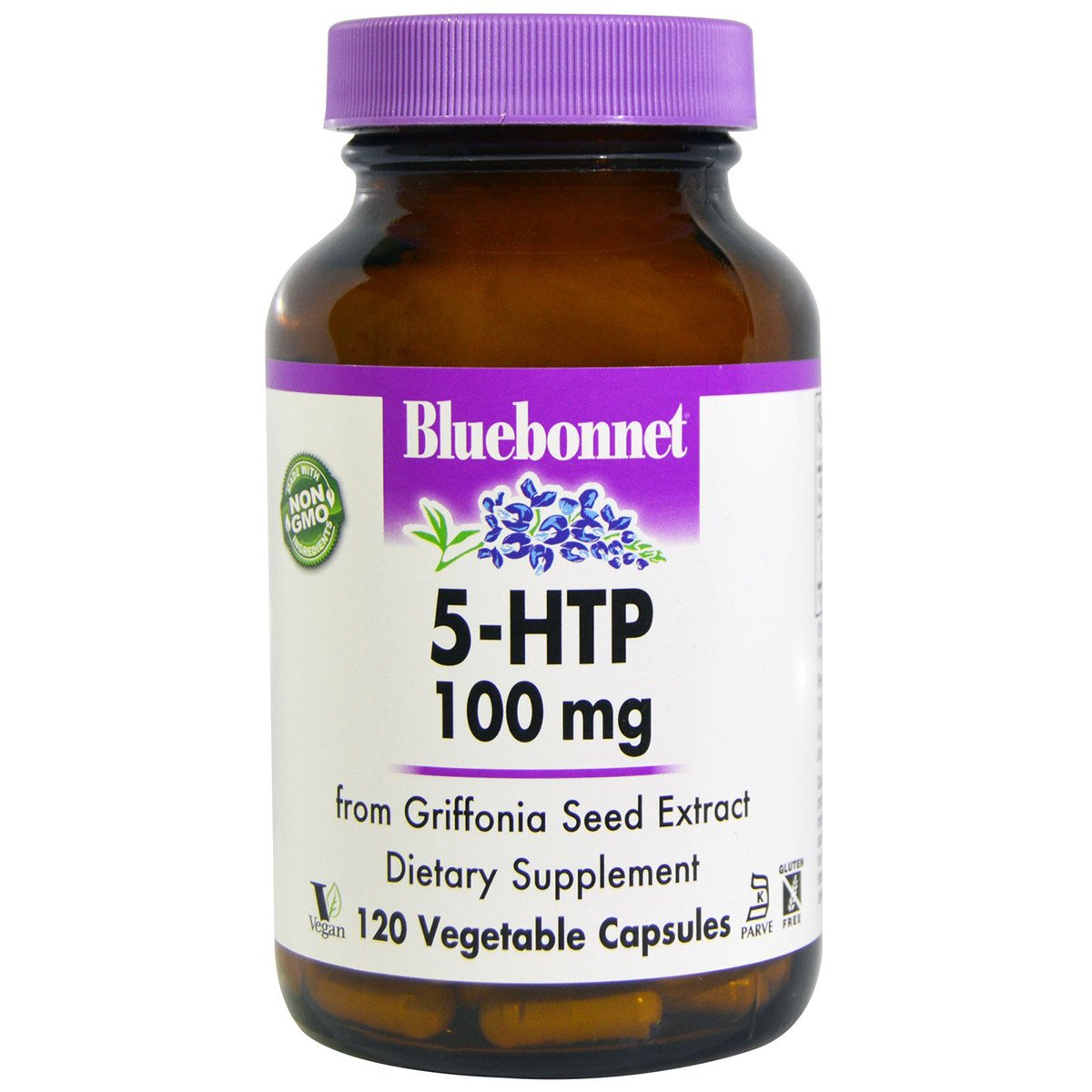 5-HTP (Гидрокситриптофан) 100мг  Bluebonnet Nutrition  120 капсул,  мл, Bluebonnet Nutrition. 5-HTP. 