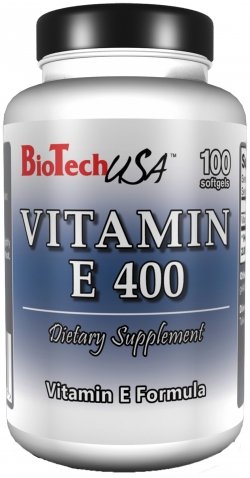 Vitamin E 400, 100 piezas, BioTech. Vitamina E. General Health Antioxidant properties 