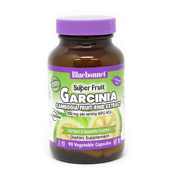 Натуральная добавка Bluebonnet Super Fruit Garcinia, 90 вегакапсул,  мл, Bluebonnet Nutrition. Hатуральные продукты. Поддержание здоровья 