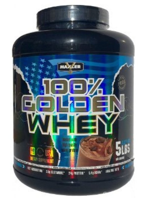 100% Golden Whey, 2270 g, Maxler. Mezcla de proteínas de suero de leche. 