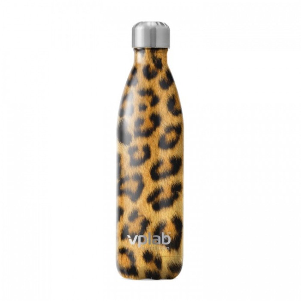 Бутылка VPLab Metal Water Bottle 500 мл, Leopard,  ml, VP Lab. Frascos. 
