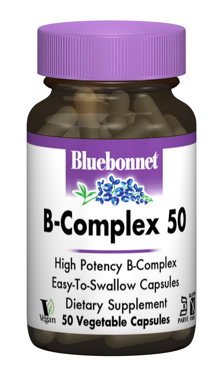Bluebonnet Nutrition В-Комплекс 50, Bluebonnet Nutrition, 50 гелевых капсул, , 