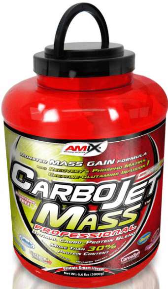 Carbo Jet Mass Professional, 3000 g, AMIX. Gainer. Mass Gain Energy & Endurance recovery 