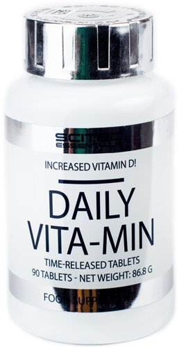 Scitec Daily Vita-Min 90 таб Без вкуса,  мл, Scitec Nutrition. Витамины и минералы. Поддержание здоровья Укрепление иммунитета 