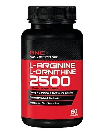 GNC Аминокислота GNC L-Arginine and L-Ornithine, 60 капсул, , 