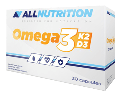 Omega 3 K2 D3, 30 pcs, AllNutrition. Vitamin Mineral Complex. General Health Immunity enhancement 