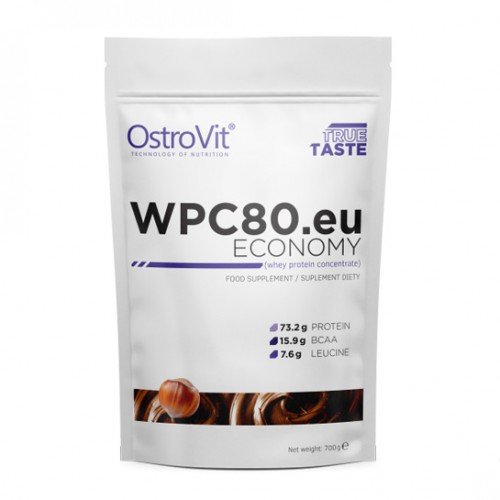 Протеин OstroVit ECONOMY WPC80.eu, 700 грамм Орех,  ml, OstroVit. Protein. Mass Gain recovery Anti-catabolic properties 