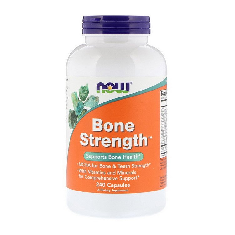 Хондропротектор Now Foods Bone Strenght (240 капс) нау фудс,  мл, Now. Хондропротекторы. Поддержание здоровья Укрепление суставов и связок 