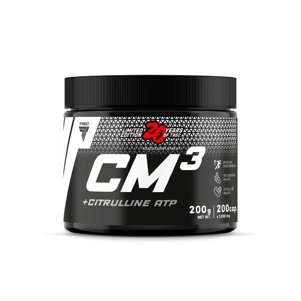 Креатин Trec Nutrition CM3 + Citrulline, 200 капсул,  ml, Trec Nutrition. Сreatine. Mass Gain Energy & Endurance Strength enhancement 