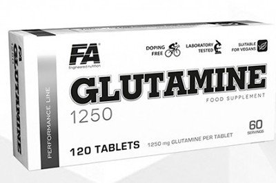 Fitness Authority Glutamine 1250, , 120 piezas