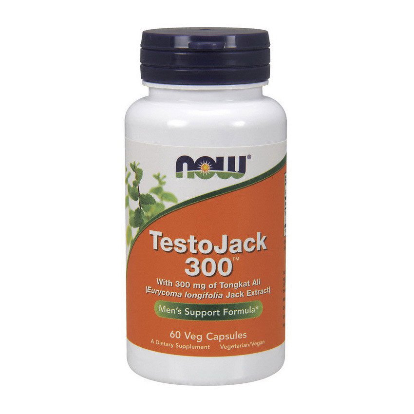 Now Бустер тестостерона Now Foods Testo Jack 300 (60 капс) нау фудс тесто джек, , 60 