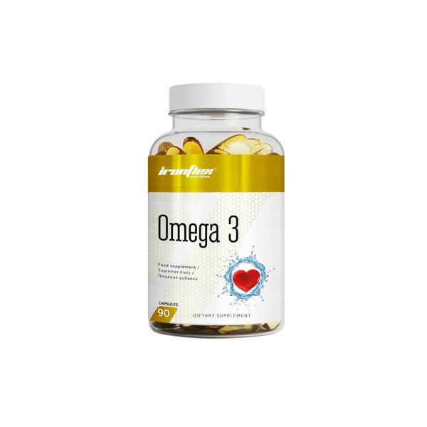 Жирные кислоты IronFlex Omega 3, 90 капсул,  ml, IronFlex. Omega 3 (Aceite de pescado). General Health Ligament and Joint strengthening Skin health CVD Prevention Anti-inflammatory properties 